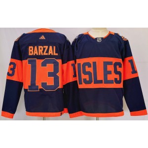 NHL Islanders 13 Mathew Barzal 2024 Stadium Series Adidas Men Jersey