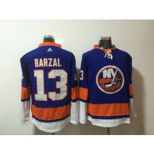 NHL Islanders 13 Mathew Barzal Blue Adidas Men Jerseys