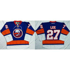 NHL Islanders 27 Anders Lee Baby Blue Home Men Jersey