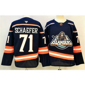 NHL Islanders 71 Matthew Schaefer Navy 2024-25 New Men Jersey