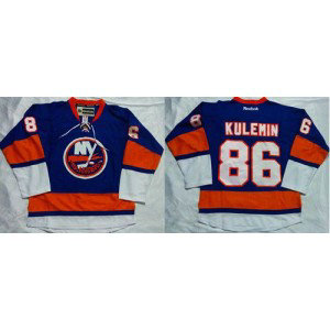 NHL Islanders 86 Nikolay Kulemin Baby Blue Home Men Jersey