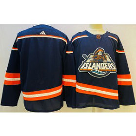 NHL Islanders Blank Blue 2022-23 Retro Adidas Men Jersey