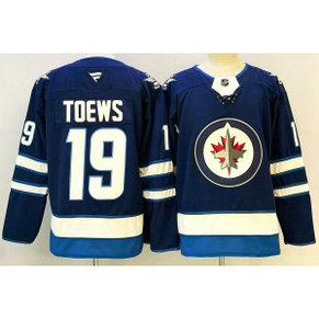 NHL Jets 19 Toews Blue New Men Jersey