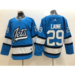 NHL Jets 29 Patrik Laine Blue New Alternate Adidas Men Jersey