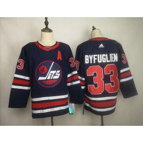 NHL Jets 33 Dustin Byfuglien Blue 2019 New Adidas Men Jersey