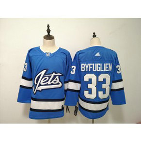 NHL Jets 33 Dustin Byfuglien Blue New Alternate Adidas Men Jersey