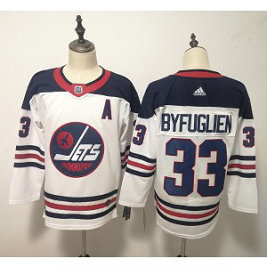 NHL Jets 33 Dustin Byfuglien White Breakaway Heritage Adidas Men Jersey