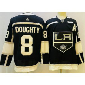 NHL Kings 8 Drew Doughty Black Adidas Men Jersey