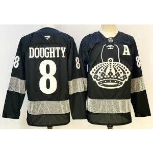 NHL Kings 8 Drew Doughty Black New Men Jersey