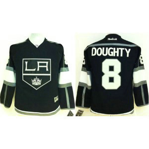 NHL Kings 8 Drew Doughty Black Youth Jersey