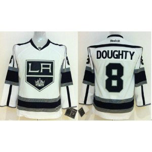 NHL Kings 8 Drew Doughty White Road Youth Jersey