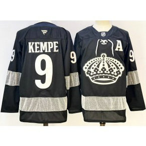 NHL Kings 9 Adrian Kempe Black 2025 New Men Jersey