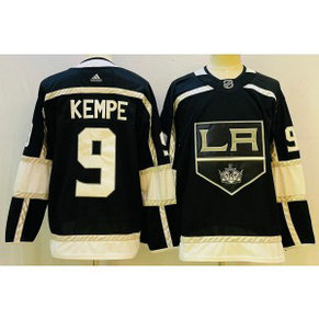 NHL Kings 9 Adrian Kempe Black Adidas Men Jersey