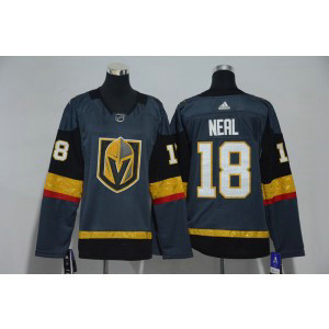 NHL Knights 18 James Neal Gray Adidas Women Jersey