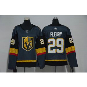 NHL Knights 29 Marc-Andre Fleury Gray Adidas Women Jersey