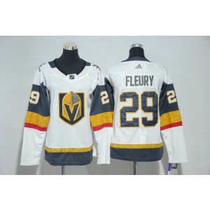 NHL Knights 29 Marc-Andre Fleury White Adidas Women Jersey