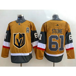 NHL Knights 61 Mark Stone Gold New Adidas Men Jersey
