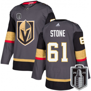 NHL Knights 61 Mark Stone Gray 2023 Stanley Cup Final Adidas Men Jersey