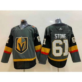 NHL Knights 61 Mark Stone Gray Home Adidas Men Jersey
