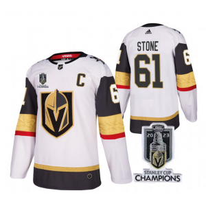 NHL Knights 61 Mark Stone White 2023 Stanley Cup Champions Adidas Men Jersey
