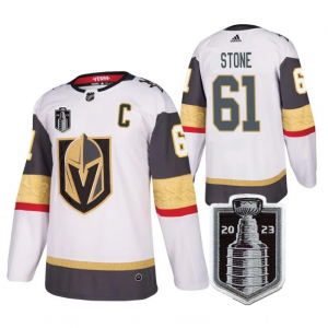 NHL Knights 61 Mark Stone White 2023 Stanley Cup Final Adidas Men Jersey