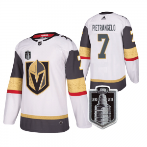 NHL Knights 7 Alex Pietrangelo White 2023 Stanley Cup Final Adidas Men Jersey