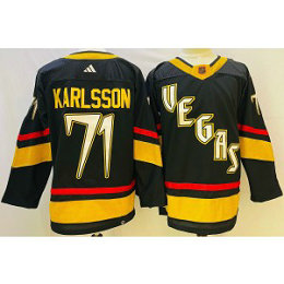 NHL Knights 71 William Karlsson Black 2022-23 Retro Adidad Men Jersey