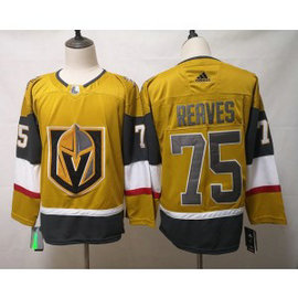 NHL Knights 75 Ryan Reaves Gold 2020 New Adidas Men Jersey