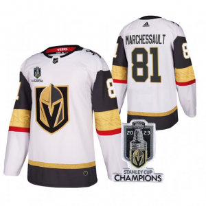 NHL Knights 81 Jonathan Marchessault White 2023 Stanley Cup Champions Adidas Men Jersey