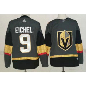 NHL Knights 9 Eichel Grey Adidas Men Jersey