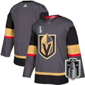 NHL Knights Blank Gray 2023 Stanley Cup Final Adidas Men Jersey