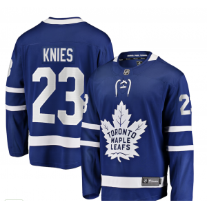 NHL Leafs 23 Knies Blue New Men Jersey