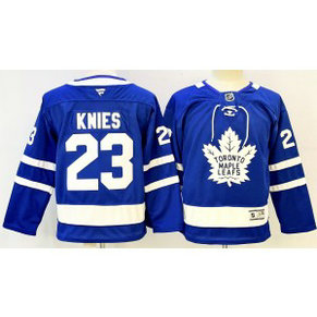 NHL Leafs 23 Knies Blue New Youth Jersey