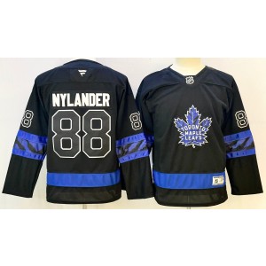 NHL Leafs 88 William Nylander Black New Youth Jersey