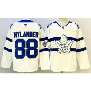 NHL Leafs 88 William Nylander White New Youth Jersey