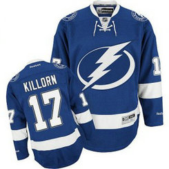 NHL Lightning 17 Alex Killorn Blue Men Jersey