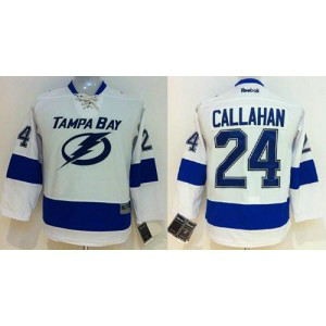 NHL Lightning 24 Ryan Callahan White Road Women Jersey