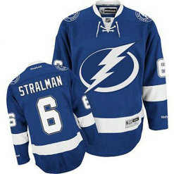 NHL Lightning 6 Anton Stralman Blue Men Jersey