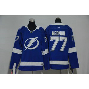 NHL Lightning 77 Victor Hedman Blue Adidas Youth Jersey