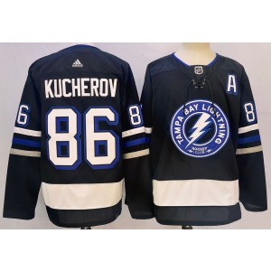 NHL Lightning 86 Nikita Kucherov Black 2024 Stadium Series Adidas Men Jersey