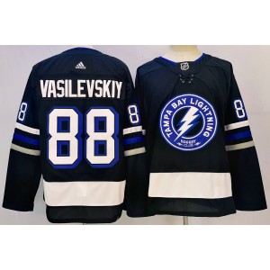 NHL Lightning 88 Andrei Vasilevskiy Black 2024 Stadium Series Adidas Men Jersey