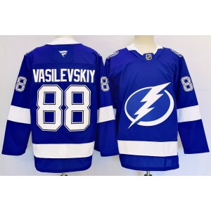 NHL Lightning 88 Andrei Vasilevskiy Blue 2024 New Adidas Men Jersey
