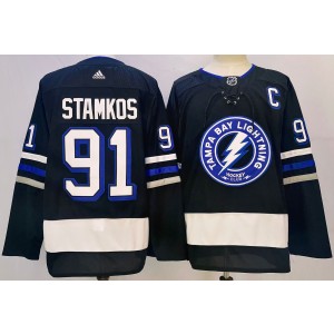 NHL Lightning 91 Steven Stamkos Black 2024 Stadium Series Adidas Men Jersey