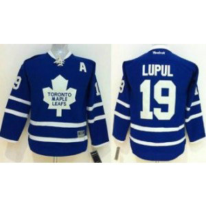 NHL Maple Leafs 19 Joffrey Lupul Blue With A Patch Youth Jersey