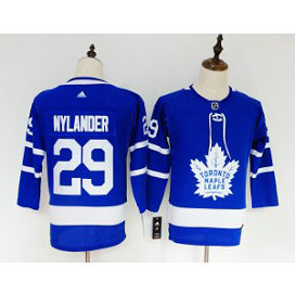 NHL Maple Leafs 29 William Nylander Blue Adidas Youth Jersey