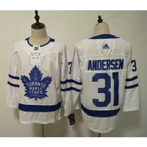 NHL Maple Leafs 31 Frederik Andersen White Adidas Youth Jersey