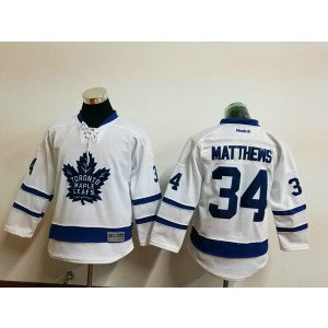 NHL Maple Leafs 34 Auston Matthews 2016 White Reebok Youth Jersey