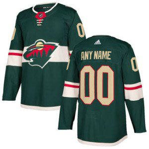 NHL Minnesota Wild Green Customized Adidas Men Jersey