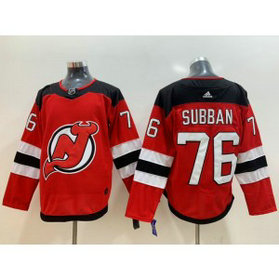 NHL New Jersey Devils 76 P.K. Subban Red Adidas Men Jersey