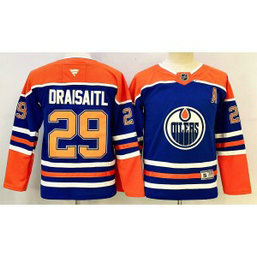 NHL Oilers 29 Leon Draisaitl Blue New Youth Jersey